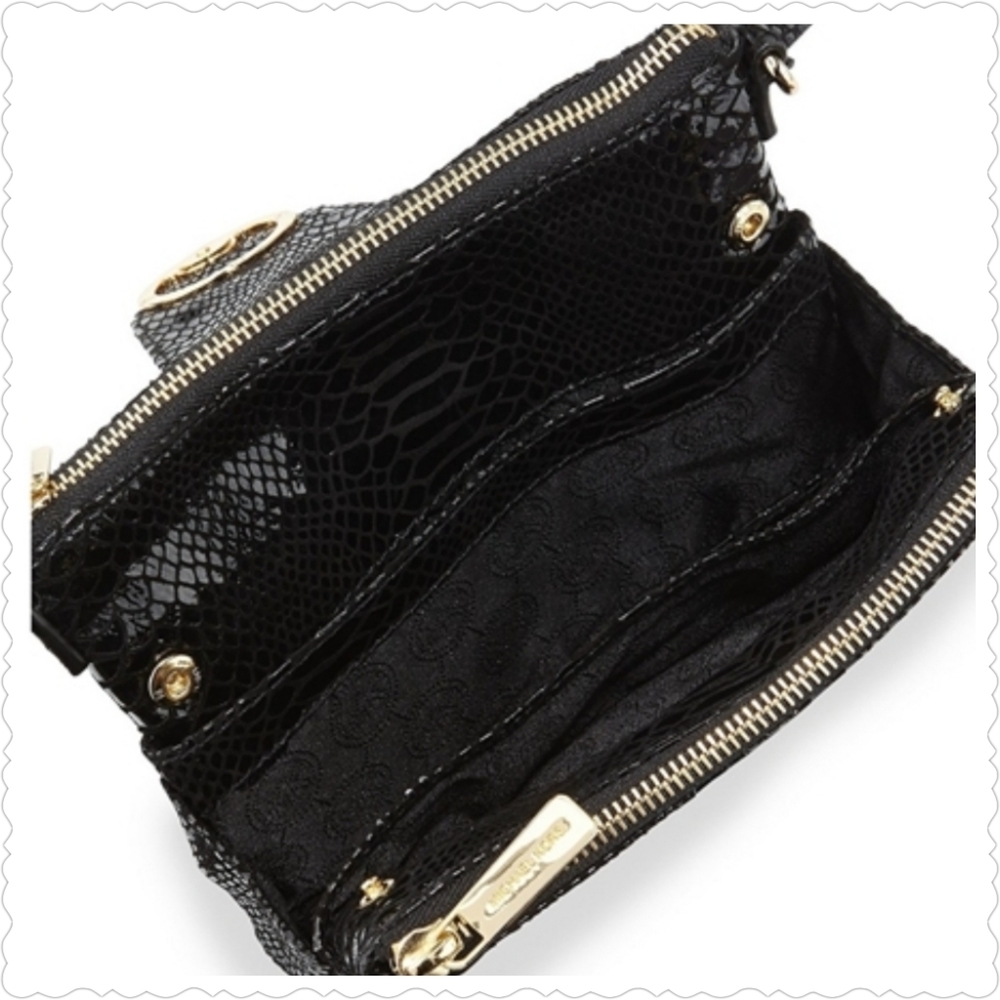 Michael Michael Kors Fulton Python-Embossed Cross… - image 3
